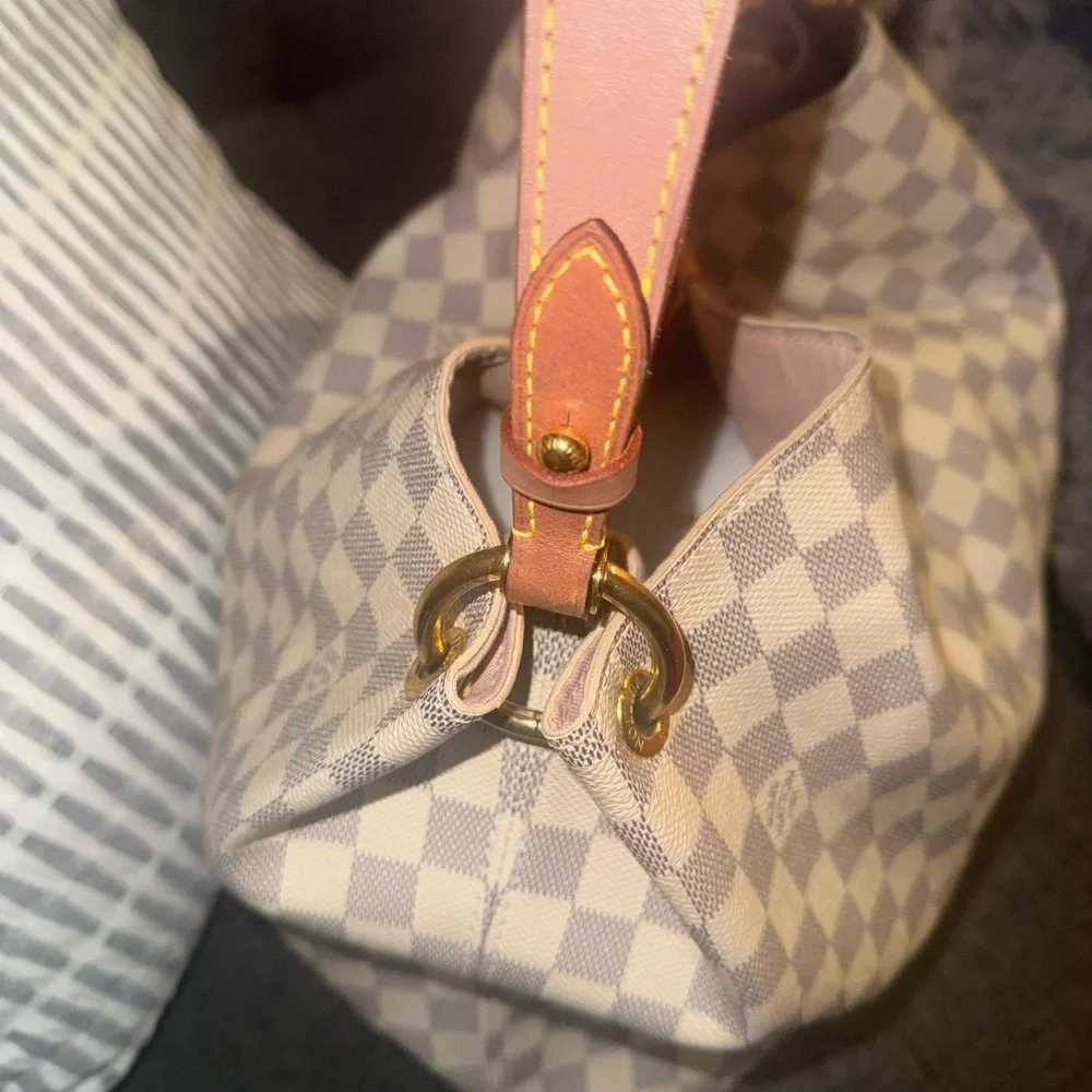 Authentic LV Gracefull MM Damier Azur Pattern